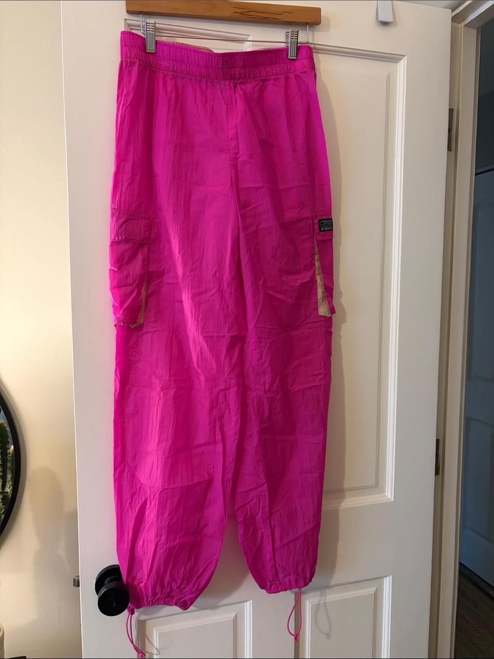 Hot Pink Cargo Windbreaker Joggers